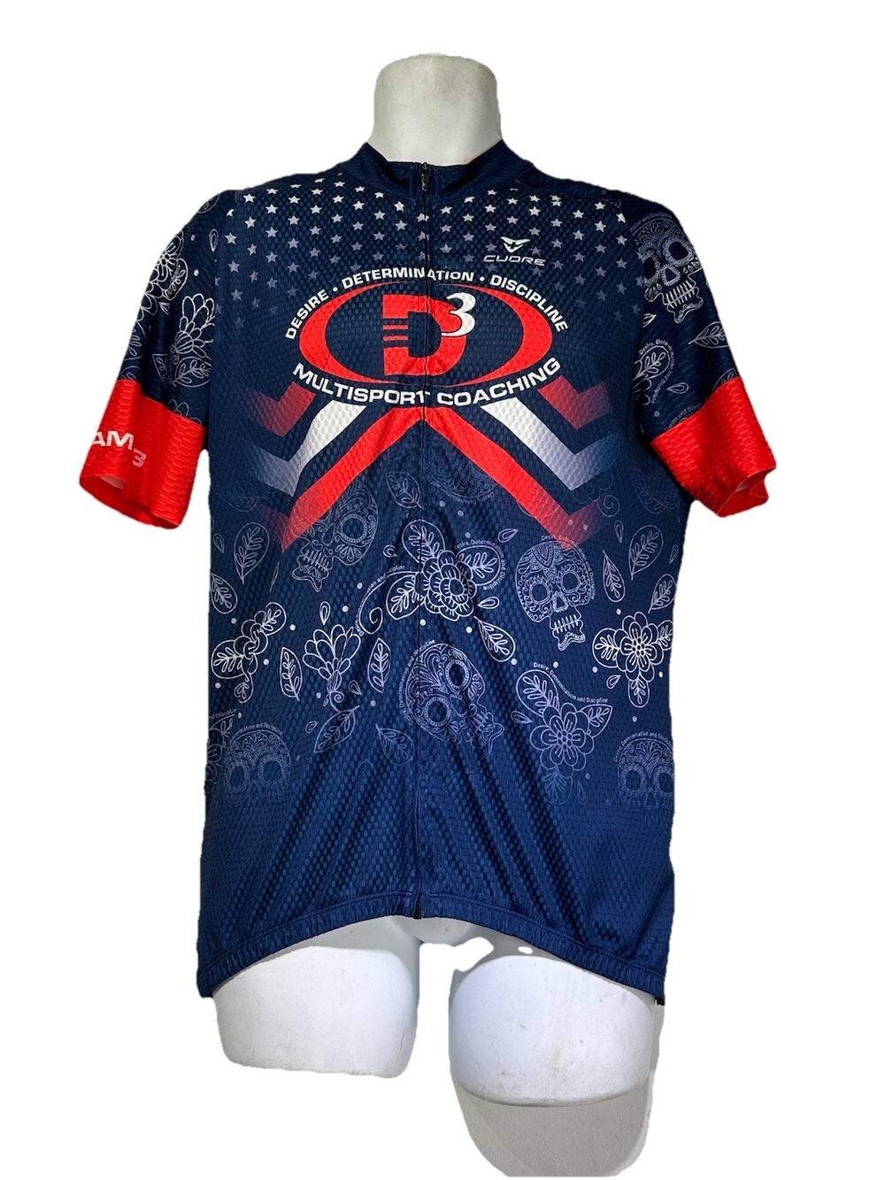 cuore cycling short sleeve Full Zip jersey Size 2XL